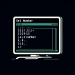 set number in Linux Vim