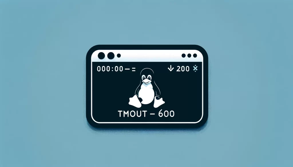 TMOUT in linux image