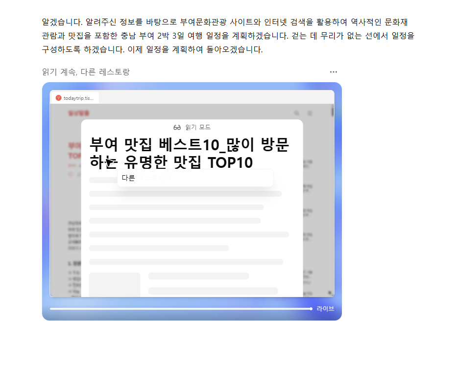 chatgpt 에이전트 여행 계획 (12)