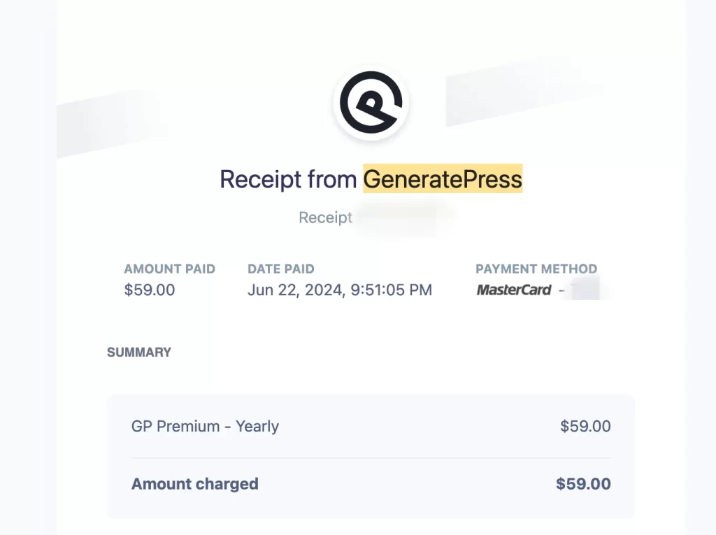 generate press 영수증2