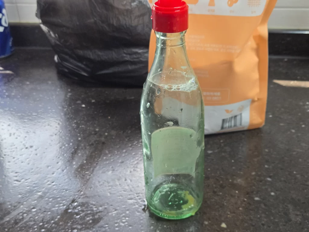 기름병 세척 탄산소다2