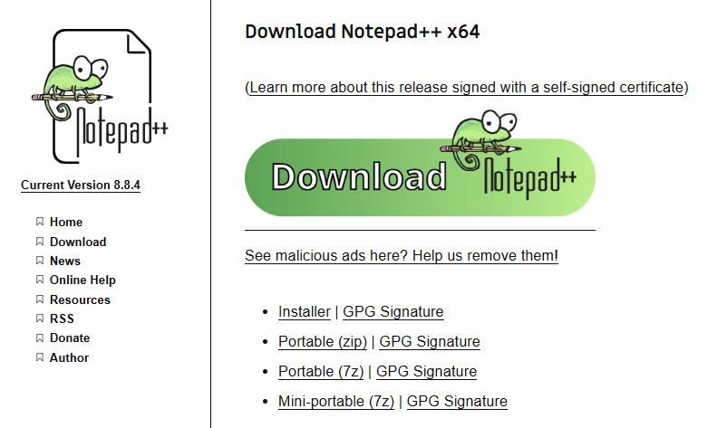 노트패드++ 다운로드 (2)