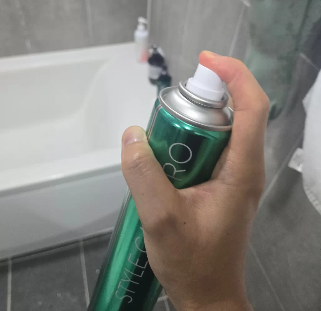 스프레이 굳음1