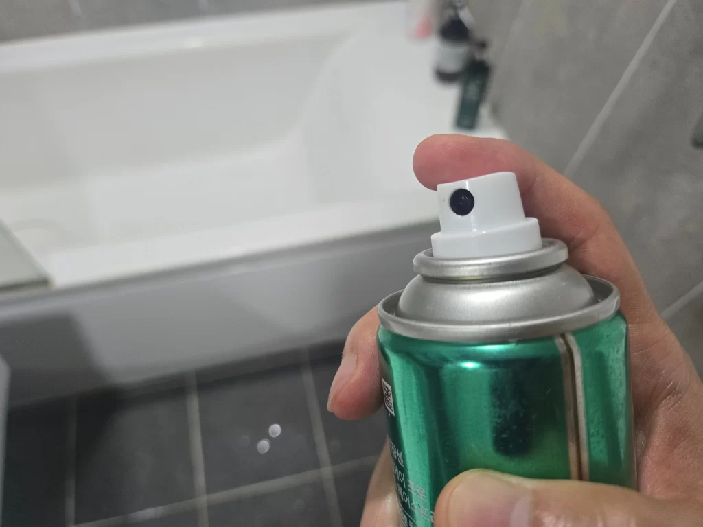 스프레이 굳음4