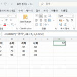 엑셀 hlookup (1)