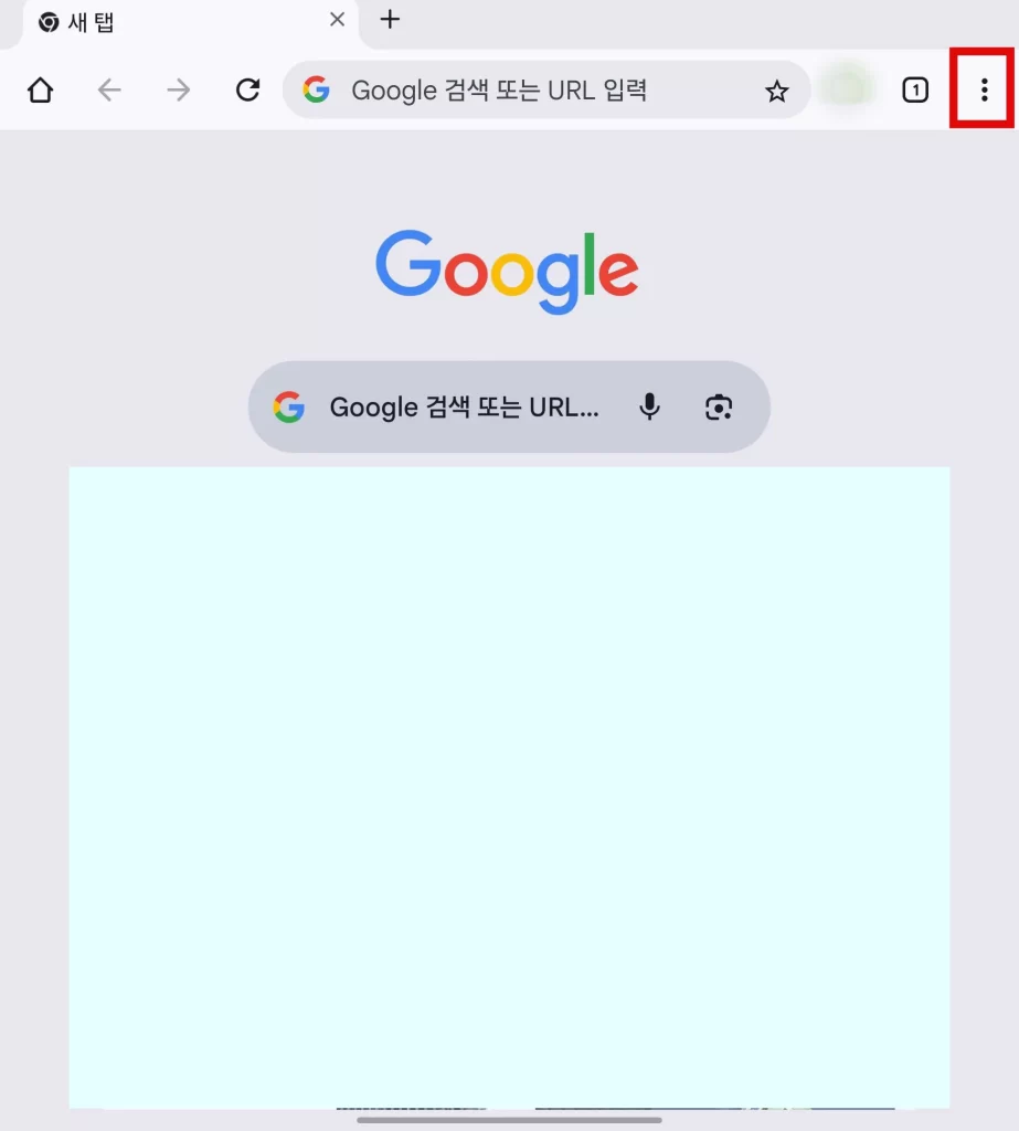 크롬 모바일 설정2
