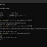 파워쉘 파일 해시값 생성 (2)