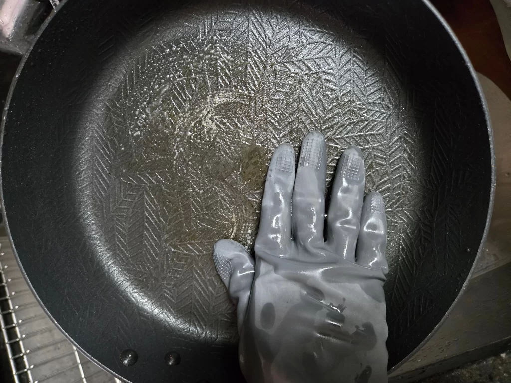 후라이펜 기름 설거지5