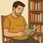 책 읽는 아빠 이미지